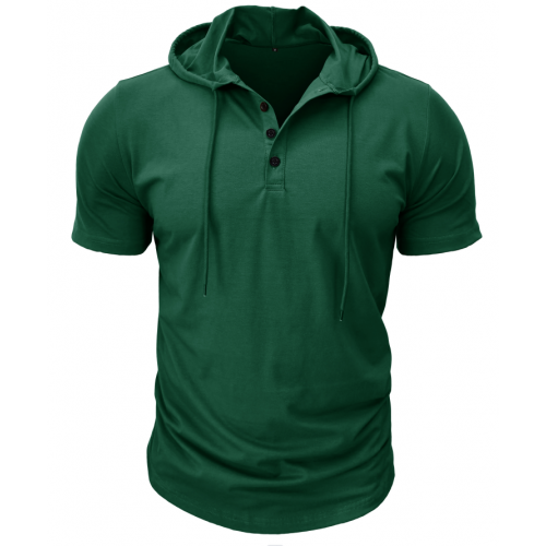 Cross-border men's sports fitness men's short-sleeved t-shirt European and n Hoodie Jacket Foreign Trade n Henley Shirt Wholesale Cross-border men's sports fitness men's short-sleeved t-shirt European and n Hoodie Jacket Foreign Trade n Henley Shirt Wholesale