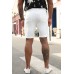 White Slim-fit Ripped Men's Jean Shorts White Slim-fit Ripped Men's Jean Shorts