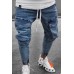 Men's Pocketed Slim Fit Skinny Jogger Jeans Men's Pocketed Slim Fit Skinny Jogger Jeans