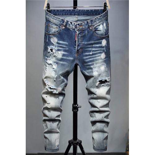 Men's Faded Ripped Skinny Jeans Men's Faded Ripped Skinny Jeans