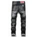 Men's Letter Print Buttons Straight Leg Jeans Men's Letter Print Buttons Straight Leg Jeans
