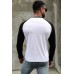 Black Men's Letter Print Color Block Long Sleeve T-shirt Black Men's Letter Print Color Block Long Sleeve T-shirt