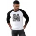 Black OLD LIVES MATTER Color Block Long Sleeve Top Black OLD LIVES MATTER Color Block Long Sleeve Top