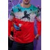 Men's Halloween Flying Bird Car Print Long Sleeve Knit T-shirt Men's Halloween Flying Bird Car Print Long Sleeve Knit T-shirt