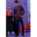 Men's Halloween Pumpkin Smiley Print Long Sleeve Knit T-shirt Men's Halloween Pumpkin Smiley Print Long Sleeve Knit T-shirt