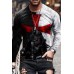 White Men's Warrior Pattern Print Long Sleeve Top White Men's Warrior Pattern Print Long Sleeve Top