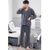 Grey Flannel Waffle Pajamas Set Grey Flannel Waffle Pajamas Set