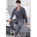 Grey Flannel Waffle Pajamas Set Grey Flannel Waffle Pajamas Set
