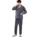 Grey Flannel Waffle Pajamas Set Grey Flannel Waffle Pajamas Set