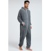 Grey Men Fleece Jumpsuit Loungewear Grey Men Fleece Jumpsuit Loungewear