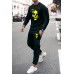 Two-piece Skull Print Men's Pullover and Joggers Set Two-piece Skull Print Men's Pullover and Joggers Set