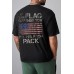 Black American Flag Letters Print Crew Neck Men's Oversized T-shirt Black American Flag Letters Print Crew Neck Men's Oversized T-shirt
