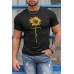 Black Sunflower Faith Graphic Mens T Shirt Black Sunflower Faith Graphic Mens T Shirt