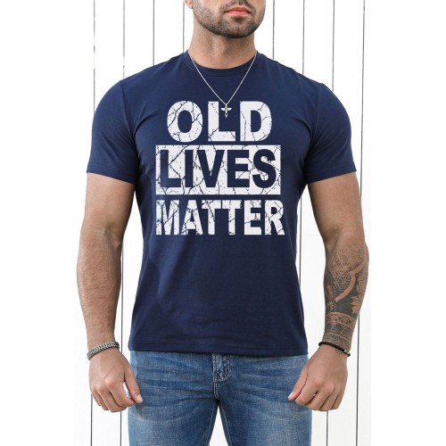 Blue Old Lives Matter Funny Sarcastic Humor Men's T-Shirt Blue Old Lives Matter Funny Sarcastic Humor Men's T-Shirt