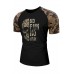 Black Camo Skull Letter Printed Raglan Sleeve Men's T Shirt Black Camo Skull Letter Printed Raglan Sleeve Men's T Shirt