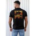 Black SURFING Plant Graphic Print Muscle Fit Men's Graphic Tee Black SURFING Plant Graphic Print Muscle Fit Men's Graphic Tee